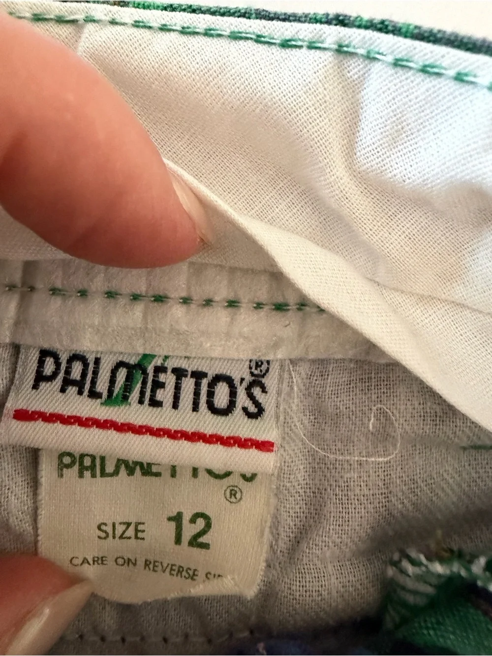 Palmettos Loafers Vintage Vibrant Plaid Shorts Kids Size 12 Classic Preppy